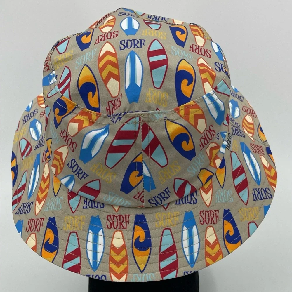Surf Surfboard Tab Bucket Hat Broner Nylon Fishing Age 6-9 Cap Unisex Youth NWOT